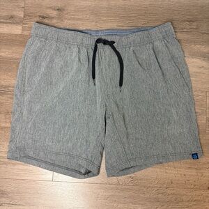 Tailor Vintage Heathered Gray Drawstring Lounge Stretch Shorts 7” Inseam - XL